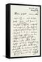 Letter from Beethoven to 'The Immortal Beloved'-Ludwig Van Beethoven-Framed Stretched Canvas