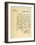 Letter from Benjamin Franklin to David Hartley Mp, 14th April 1782-Benjamin Franklin-Framed Giclee Print