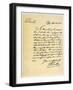 Letter from Benjamin Franklin to David Hartley Mp, 14th April 1782-Benjamin Franklin-Framed Giclee Print