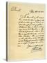 Letter from Benjamin Franklin to David Hartley Mp, 14th April 1782-Benjamin Franklin-Stretched Canvas