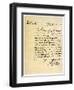 Letter from Benjamin Franklin to David Hartley Mp, 14th April 1782-Benjamin Franklin-Framed Giclee Print