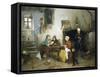 Letter from Camp, 1862-Gerolamo Induno-Framed Stretched Canvas