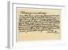 Letter from Charles Edward Stuart to His Brother Henry Benedict, 2nd November 1784-Charles Edward Stuart-Framed Giclee Print