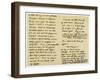 Letter from Charles Lamb to John Clare, 31st August 1822-Charles Lamb-Framed Giclee Print