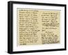 Letter from Charles Lamb to John Clare, 31st August 1822-Charles Lamb-Framed Giclee Print