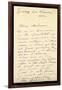 Letter from Claude Monet to Berthe Morisot, 1888 (Pen and Ink on Paper)-Claude Monet-Framed Giclee Print