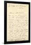 Letter from Claude Monet to Berthe Morisot, 1888 (Pen and Ink on Paper)-Claude Monet-Framed Giclee Print