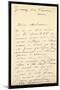Letter from Claude Monet to Berthe Morisot, 1888 (Pen and Ink on Paper)-Claude Monet-Mounted Giclee Print