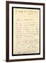 Letter from Claude Monet to Berthe Morisot, 1888 (Pen and Ink on Paper)-Claude Monet-Framed Giclee Print