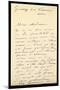 Letter from Claude Monet to Berthe Morisot, 1888 (Pen and Ink on Paper)-Claude Monet-Mounted Giclee Print