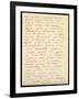 Letter from Claude Monet to Berthe Morisot, 1888 (Pen and Ink on Paper)-Claude Monet-Framed Giclee Print