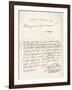 Letter from d'Artagnan to Louvois Concerning a Military Matter, Dated 1672, from 'Memoires de…-French School-Framed Giclee Print