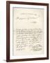 Letter from d'Artagnan to Louvois Concerning a Military Matter, Dated 1672, from 'Memoires de…-French School-Framed Giclee Print