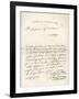 Letter from d'Artagnan to Louvois Concerning a Military Matter, Dated 1672, from 'Memoires de…-French School-Framed Giclee Print