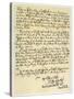 Letter from Daniel Defoe to Charles Montague, 1705-Daniel Defoe-Stretched Canvas