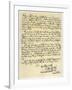 Letter from Daniel Defoe to Charles Montague, 1705-Daniel Defoe-Framed Giclee Print