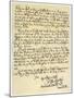 Letter from Daniel Defoe to Charles Montague, 1705-Daniel Defoe-Mounted Giclee Print