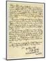 Letter from Daniel Defoe to Charles Montague, 1705-Daniel Defoe-Mounted Giclee Print