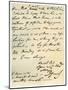 Letter from David Garrick to Edward Gibbon, 8th March 1776-David Garrick-Mounted Giclee Print