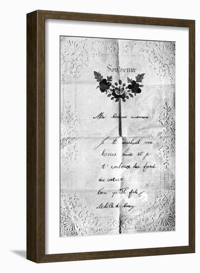 Letter from Debussy to his Grandmother-Rudolf Eichstaedt-Framed Giclee Print