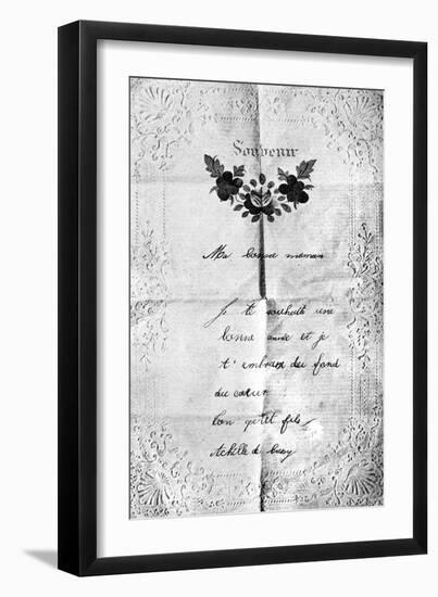 Letter from Debussy to his Grandmother-Rudolf Eichstaedt-Framed Giclee Print