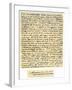 Letter from Desiderius Erasmus to Nicholas Everaerts, 24th December 1525-Desiderius Erasmus-Framed Giclee Print