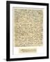 Letter from Desiderius Erasmus to Nicholas Everaerts, 24th December 1525-Desiderius Erasmus-Framed Giclee Print