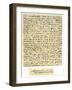 Letter from Desiderius Erasmus to Nicholas Everaerts, 24th December 1525-Desiderius Erasmus-Framed Giclee Print