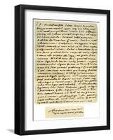 Letter from Desiderius Erasmus to Nicholas Everaerts, 24th December 1525-Desiderius Erasmus-Framed Giclee Print