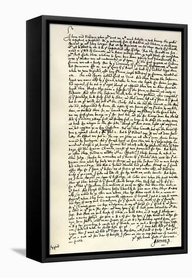 Letter from Dr John Donne to Sir Robert Cotton, C1602-John Donne-Framed Stretched Canvas