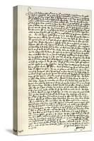 Letter from Dr John Donne to Sir Robert Cotton, C1602-John Donne-Stretched Canvas