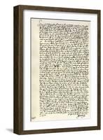 Letter from Dr John Donne to Sir Robert Cotton, C1602-John Donne-Framed Giclee Print