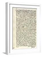 Letter from Dr John Donne to Sir Robert Cotton, C1602-John Donne-Framed Giclee Print