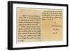 Letter from Dr Samuel Johnson to Warren Hastings, 29th January 1781-Dr Samuel Johnson-Framed Giclee Print