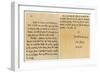 Letter from Dr Samuel Johnson to Warren Hastings, 29th January 1781-Dr Samuel Johnson-Framed Giclee Print