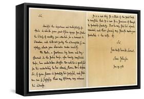 Letter from Dr Samuel Johnson to Warren Hastings, 29th January 1781-Dr Samuel Johnson-Framed Stretched Canvas