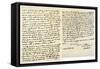 Letter from Edmund Burke to John Douglas, 31st July 1791-Edmund Burke-Framed Stretched Canvas