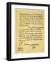 Letter from Edward Gibson to His Aunt, Hester Gibson, 30th June 1788-Edward Gibson-Framed Giclee Print