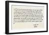 Letter from Edward VI to His Uncle, Edward Seymour, 18th September 1547-null-Framed Giclee Print