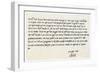 Letter from Edward VI to His Uncle, Edward Seymour, 18th September 1547-null-Framed Giclee Print