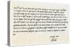 Letter from Edward VI to His Uncle, Edward Seymour, 18th September 1547-null-Stretched Canvas