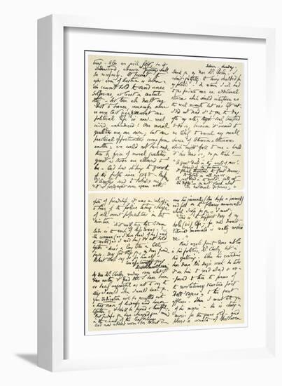 Letter from Elizabeth Barrett Browning to Henry F Chorley, 1859-Elizabeth Barrett-Framed Giclee Print