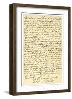 Letter from Emperor Charles V of Spain to Queen Mary of England, 1555-null-Framed Giclee Print