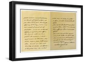 Letter from Francois Marie Arouet De Voltaire to George Keat, 16th January 1760-Voltaire-Framed Giclee Print