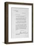 Letter from Franklin Roosevelt to Amelia Earhart-Bettmann-Framed Photographic Print