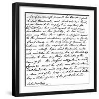 Letter from Gainsborough to Lord Hardwicke Setting Out His Opinions on the Painting of Nature and…-Thomas Gainsborough-Framed Giclee Print