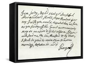 Letter from George II to the Duke of Newcastle, 1759, published in 'Leisure Hour', 1891-null-Framed Stretched Canvas