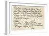 Letter from George III to grandfather the King, 23rd June 1749, published in 'Leisure Hour', 1891-null-Framed Giclee Print