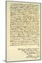 Letter from George Washington to the Earl of Buchan, Philadelphia, 22nd April 1793-null-Mounted Giclee Print