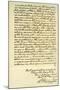Letter from George Washington to the Earl of Buchan, Philadelphia, 22nd April 1793-null-Mounted Giclee Print
